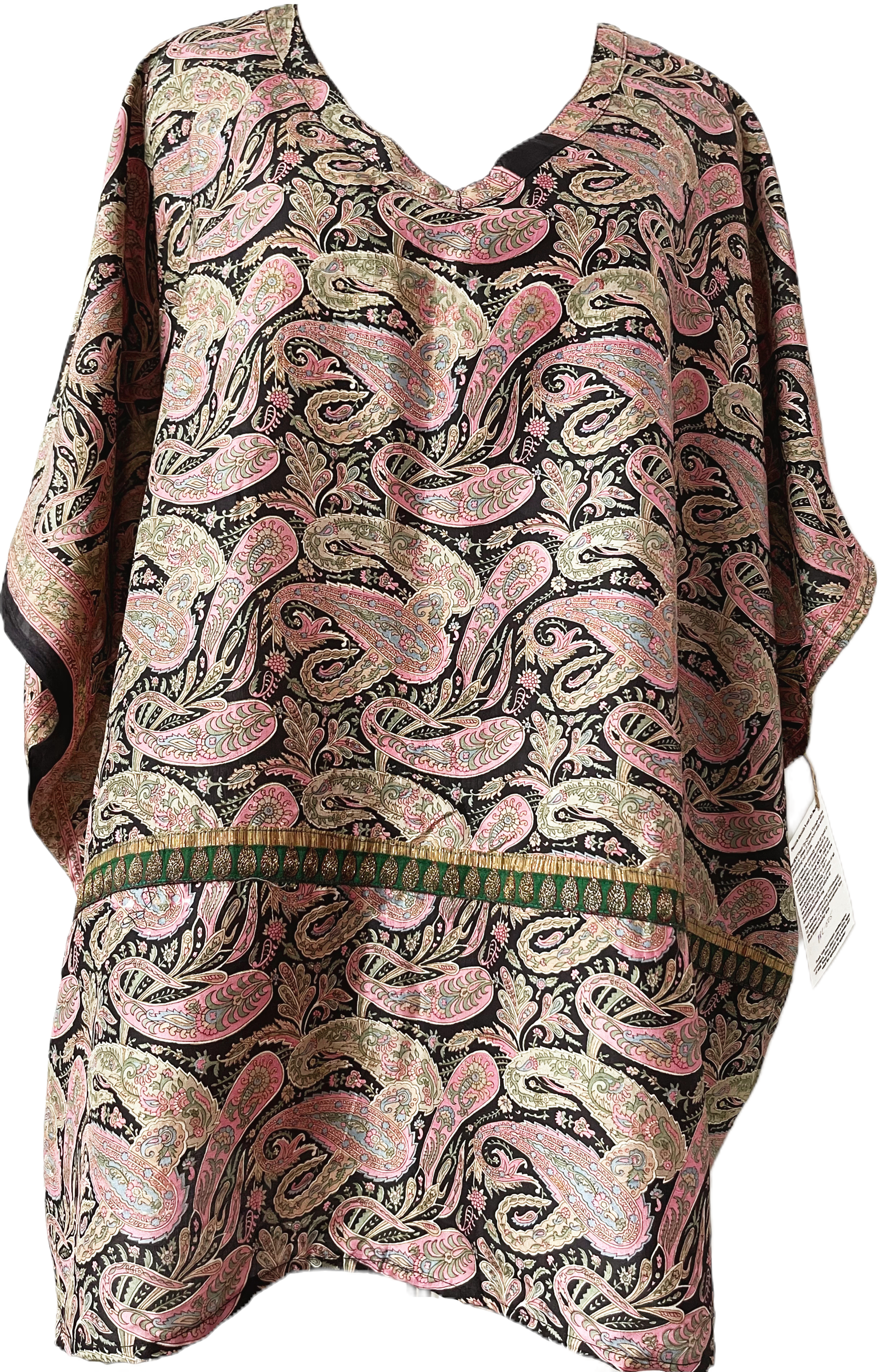 Munro Pure Silk Short Kaftan Tunic