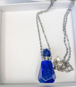 Lapis Lazuli Perfume Bottle Facet Cut Bottle