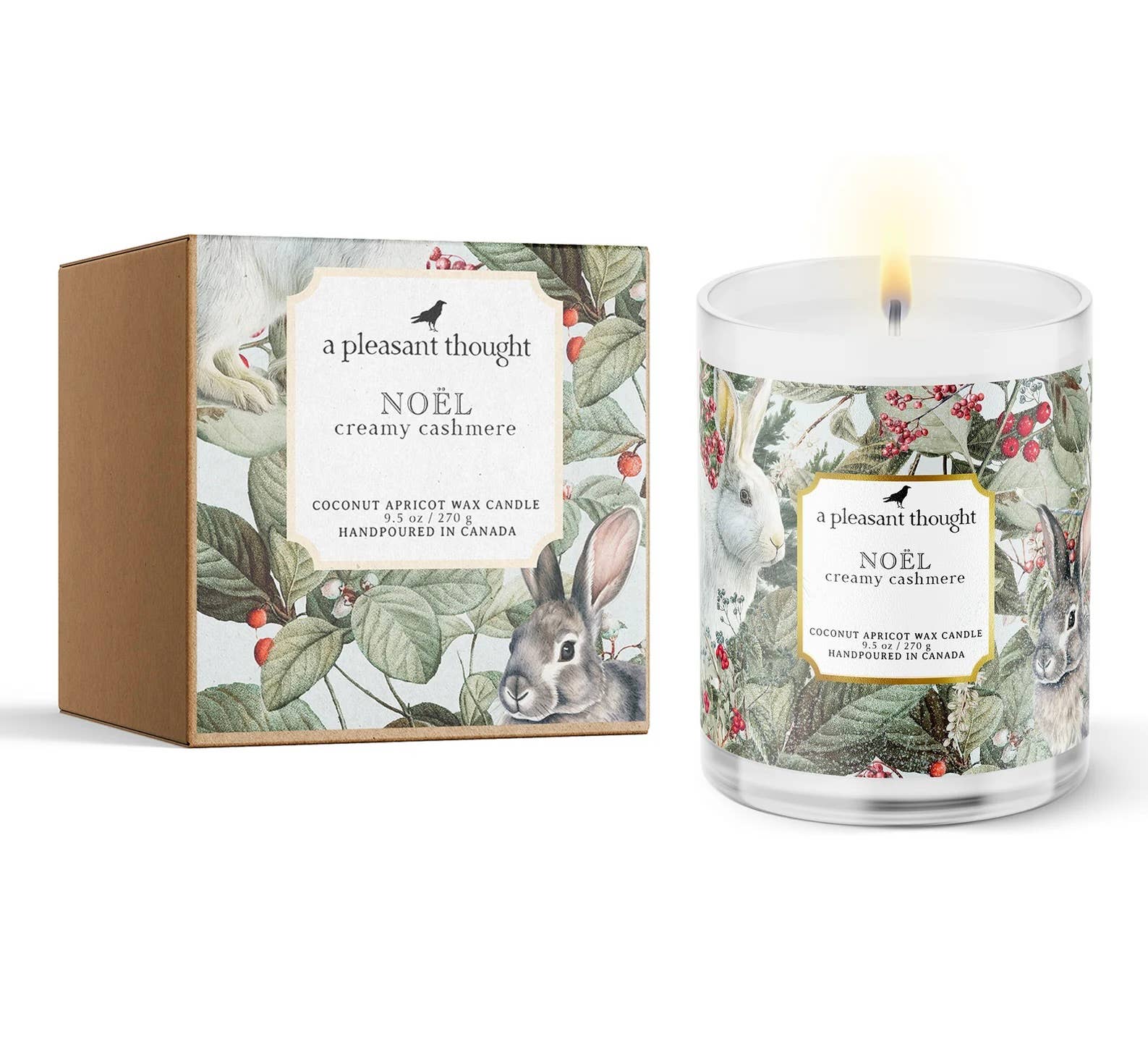 A Pleasant Thought - NOËL | CREAMY CASHMERE | CANDLE: Wood