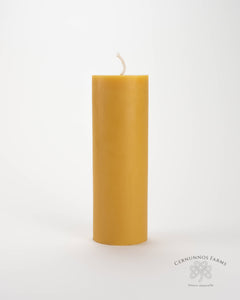 Beeswax pillar candle