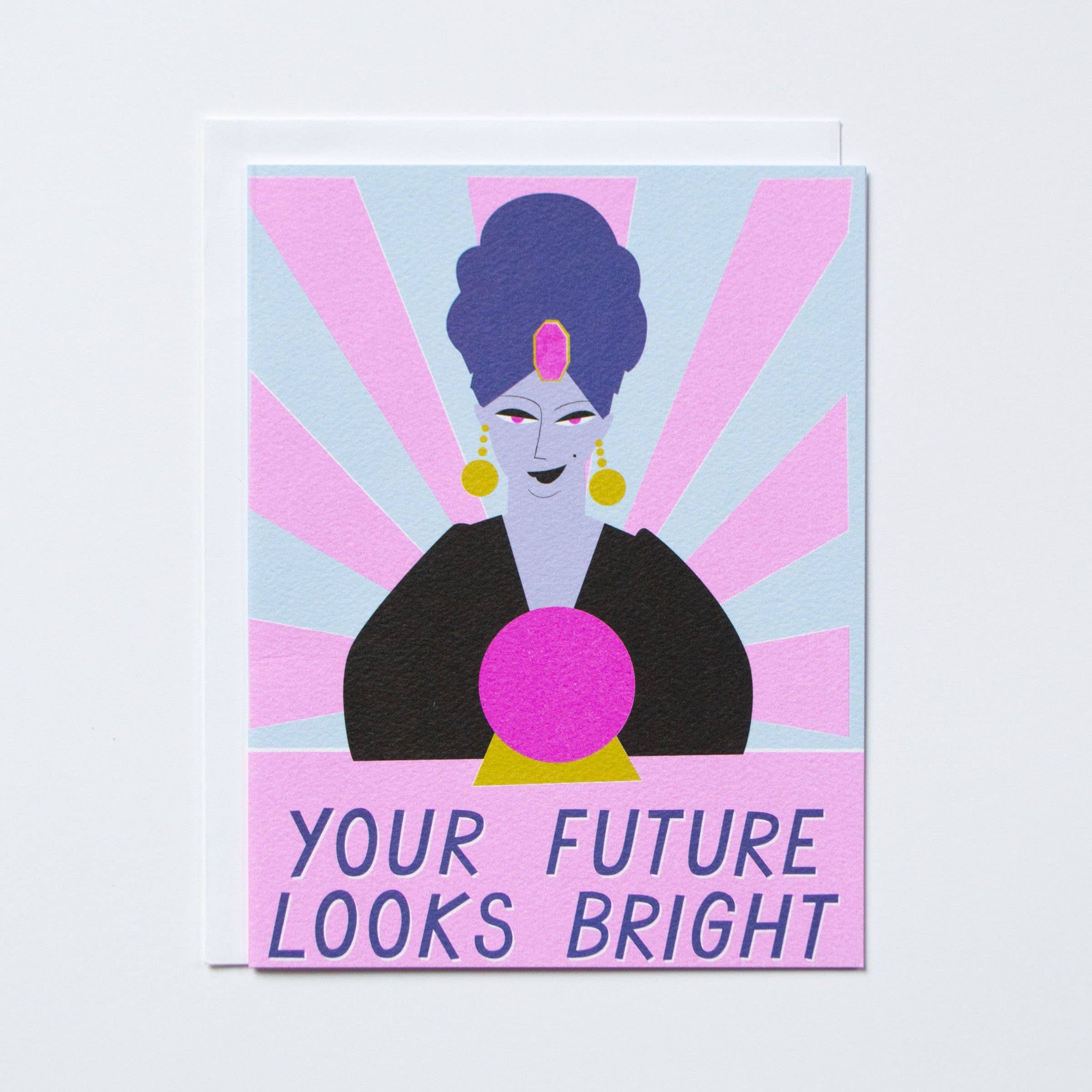 Your Future Looks Bright Fortune Teller Note Card