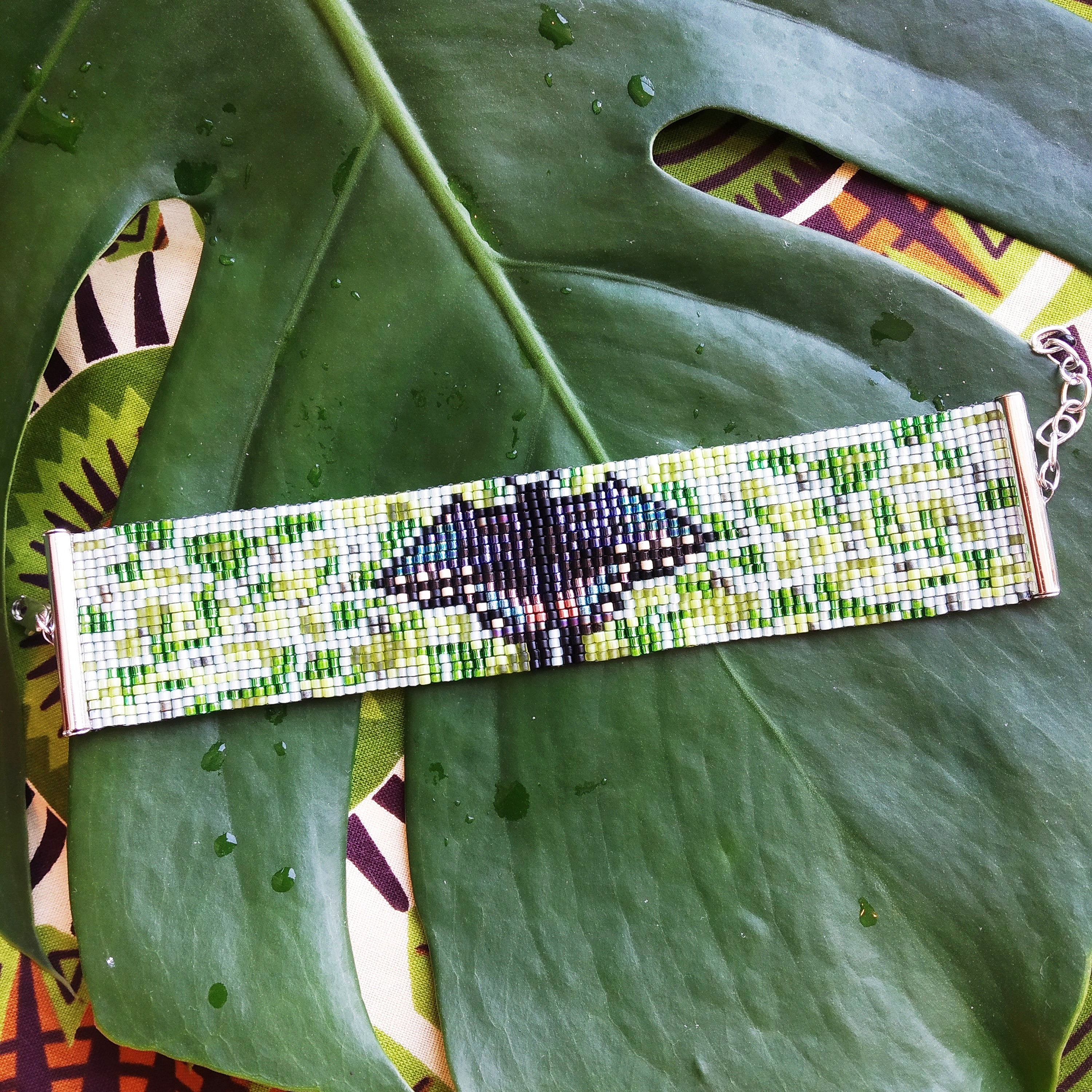 Butterfly Japanese Seed Beads Bracelet