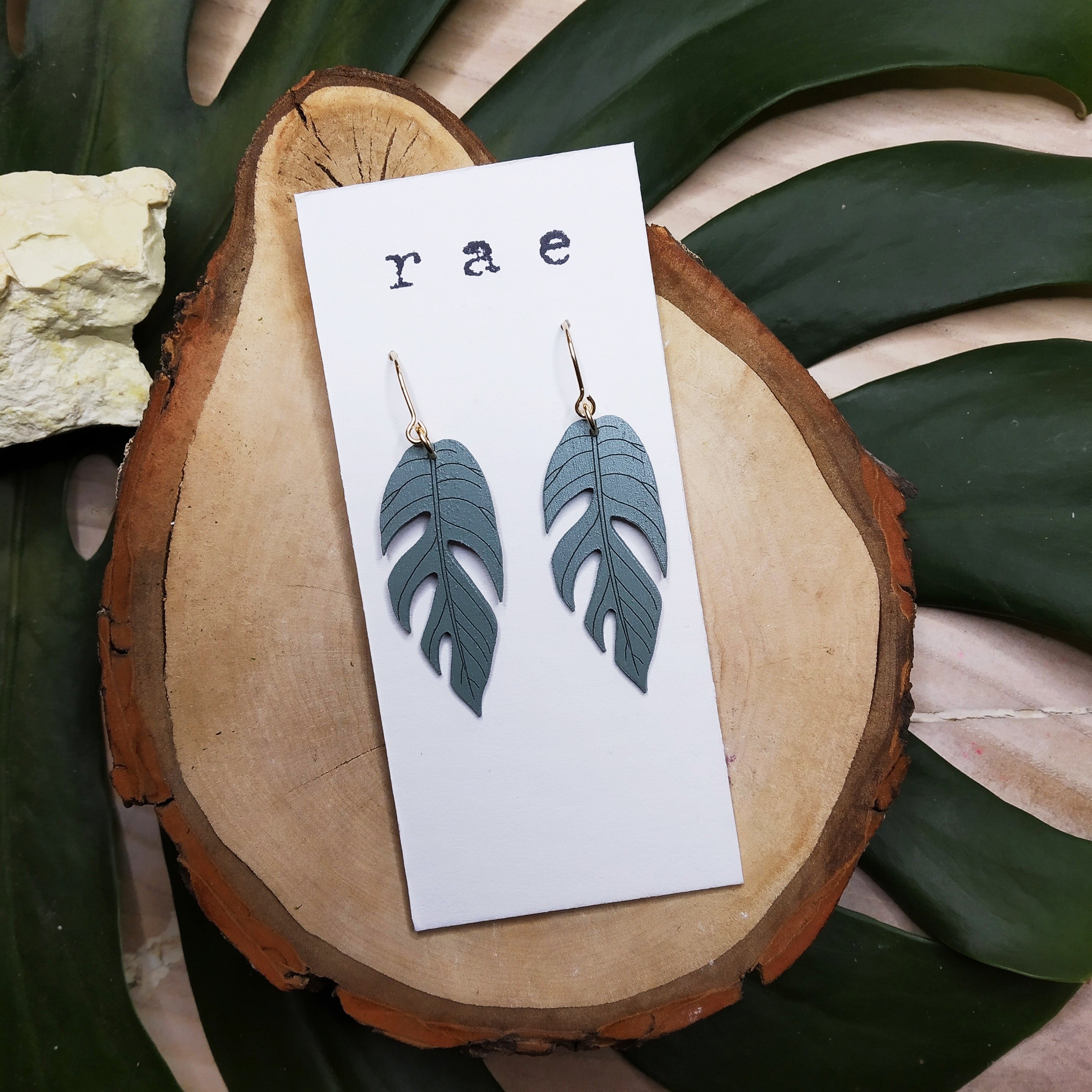 Rae Design - Cebu Blue Pothos Earrings