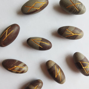 Runes Set - Shiva Lingam Egg