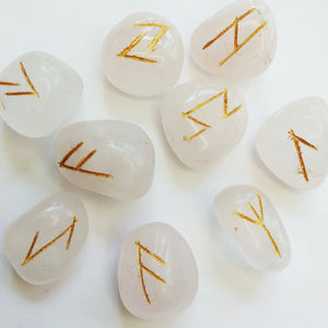 Runes Set - Rose Quartz