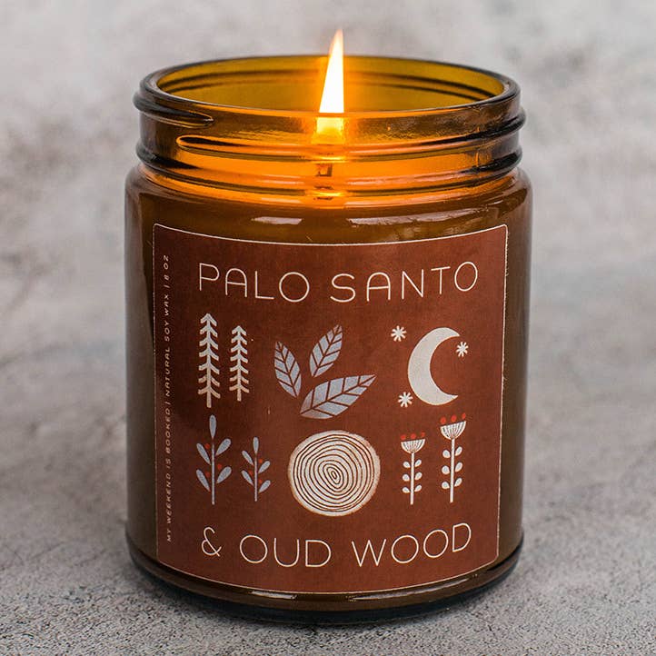 Palo Santo & Oud Wood - Amber Jar