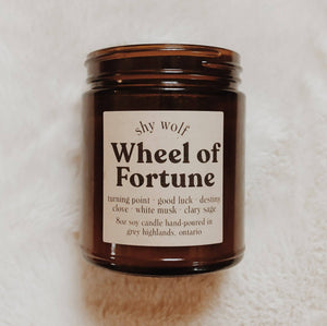 Wheel of Fortune Soy Candle - Vetiver, Clove, Clary Sage