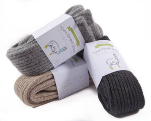 Samantha Holmes Alpaca - Alpaca Chunky Knee Socks: Charcoal