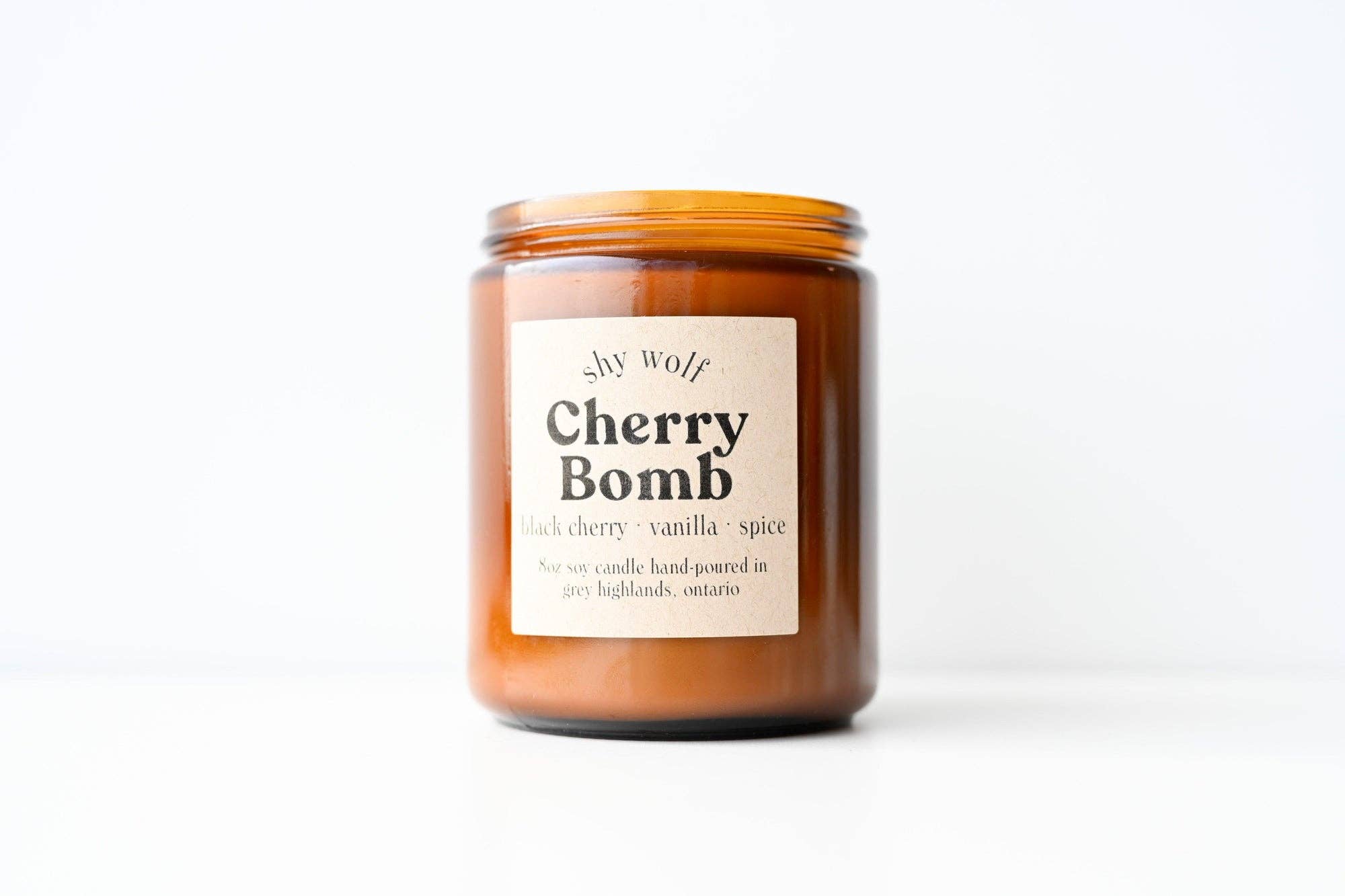Cherry Bomb - Black Cherry, Vanilla Soy Candle, 70s Decor