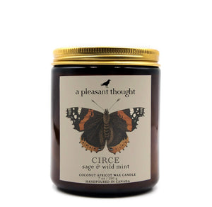 A Pleasant Thought - CIRCE | SAGE & WILD MINT | JAR CANDLE: Wood