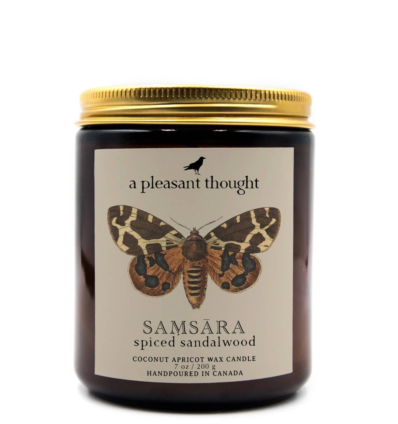 A Pleasant Thought - SAṂSĀRA | SPICED SANDALWOOD | JAR CANDLE: Wood